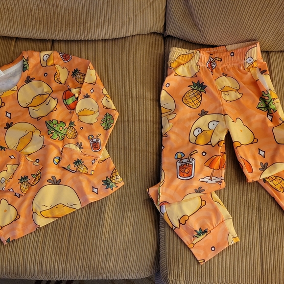 TODDLER XXS (4T) Pokemon Psyduck Pajamas - Picture 1 of 8